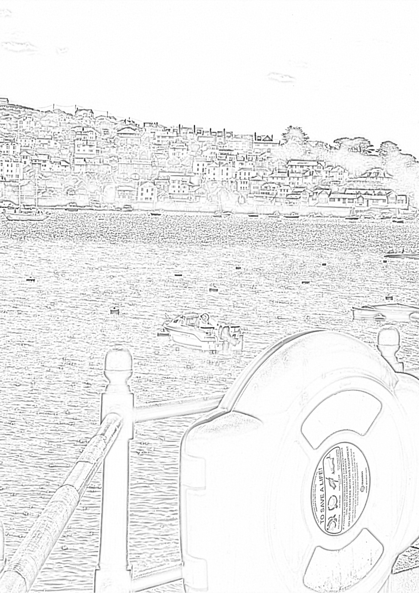 Fowey Cornwall - Colouring Book