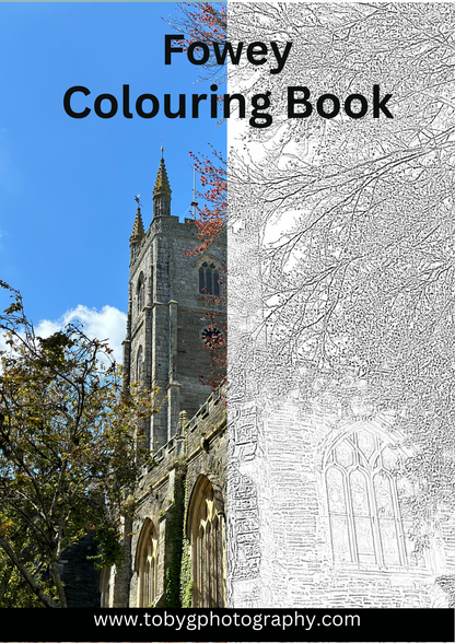 Fowey Cornwall - Colouring Book