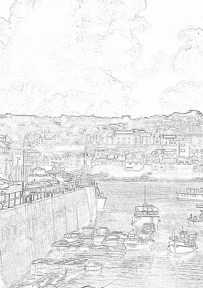 St Ives Cornwall - Colouring Book