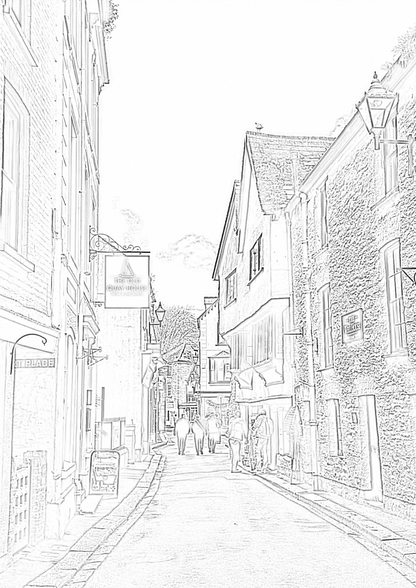 Fowey Cornwall - Colouring Book