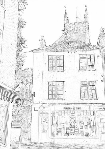 Fowey Cornwall - Colouring Book