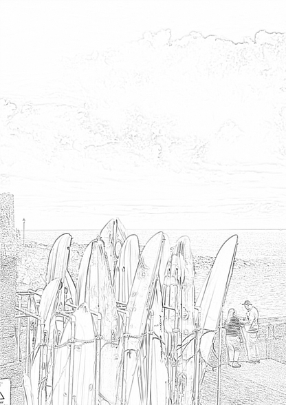 St Ives Cornwall - Colouring Book