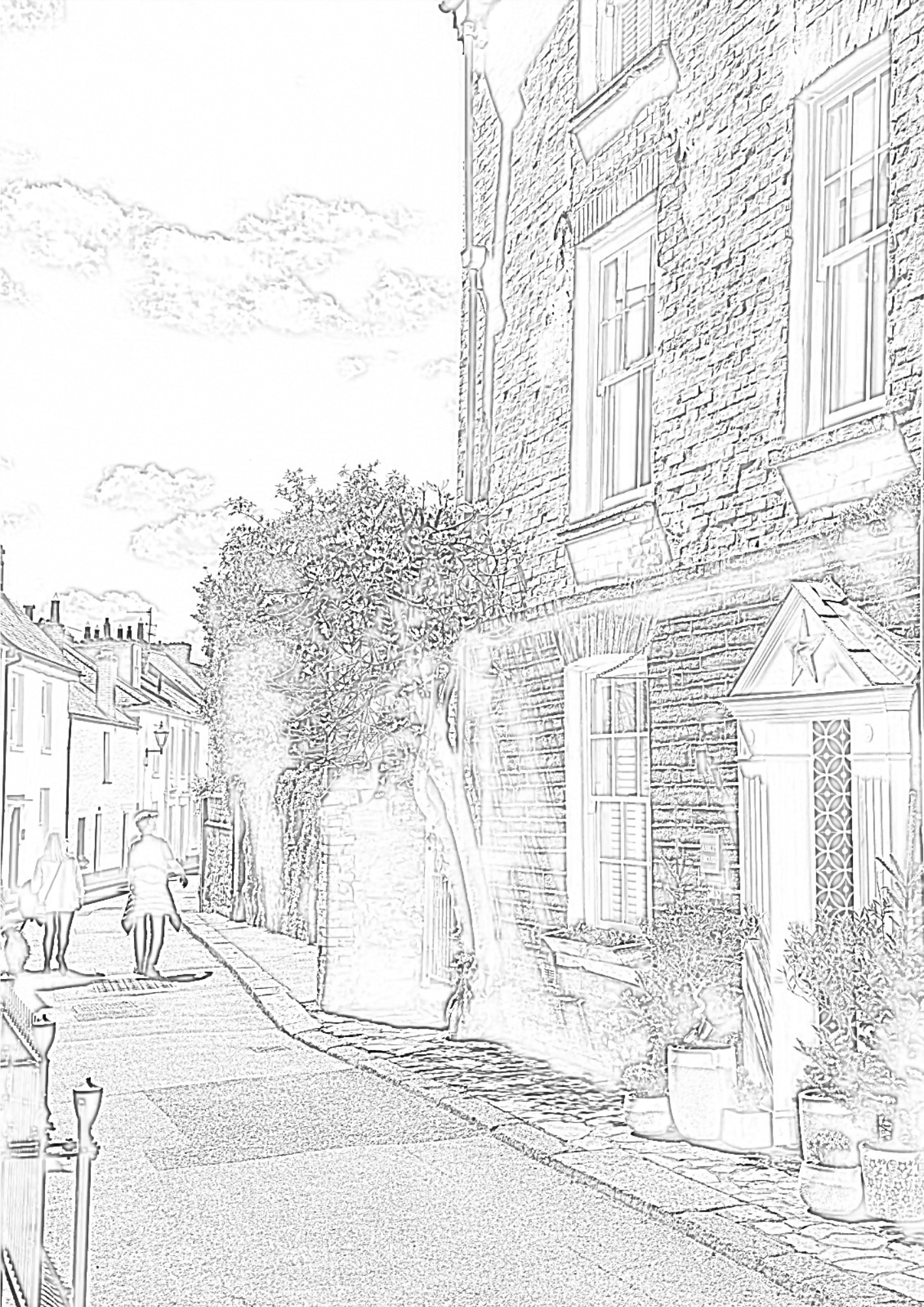 Fowey Cornwall - Colouring Book