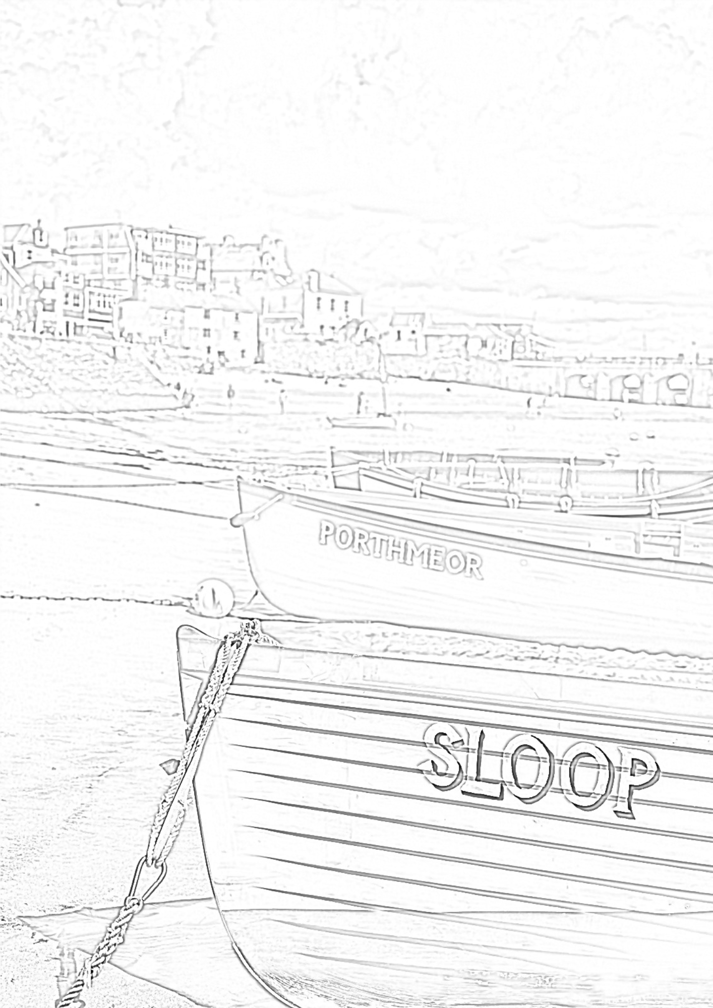 St Ives Cornwall - Colouring Book