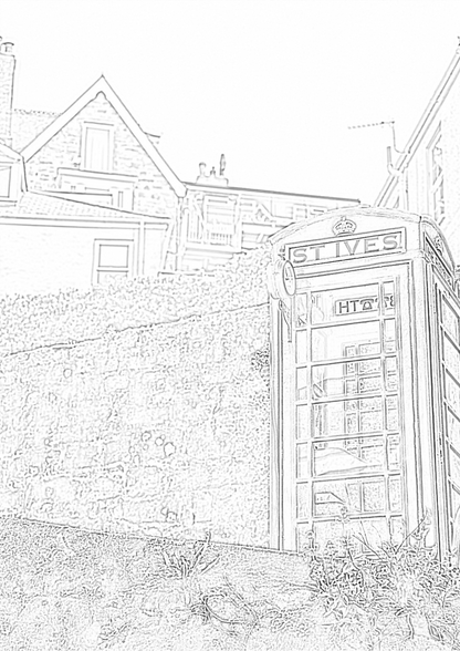 St Ives Cornwall - Colouring Book