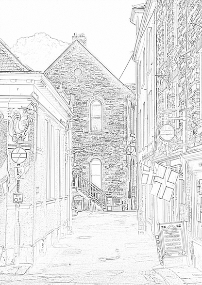 Fowey Cornwall - Colouring Book