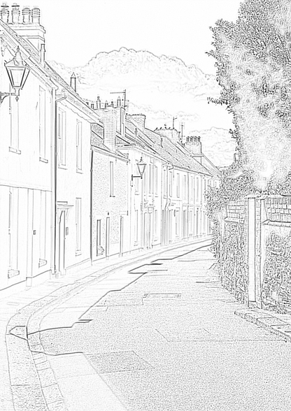 Fowey Cornwall - Colouring Book