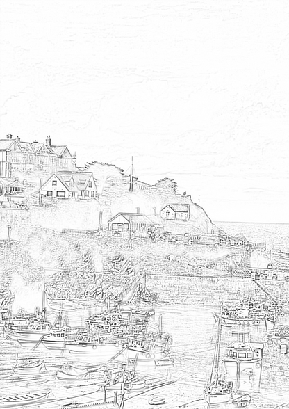 Newquay Cornwall - Colouring Book