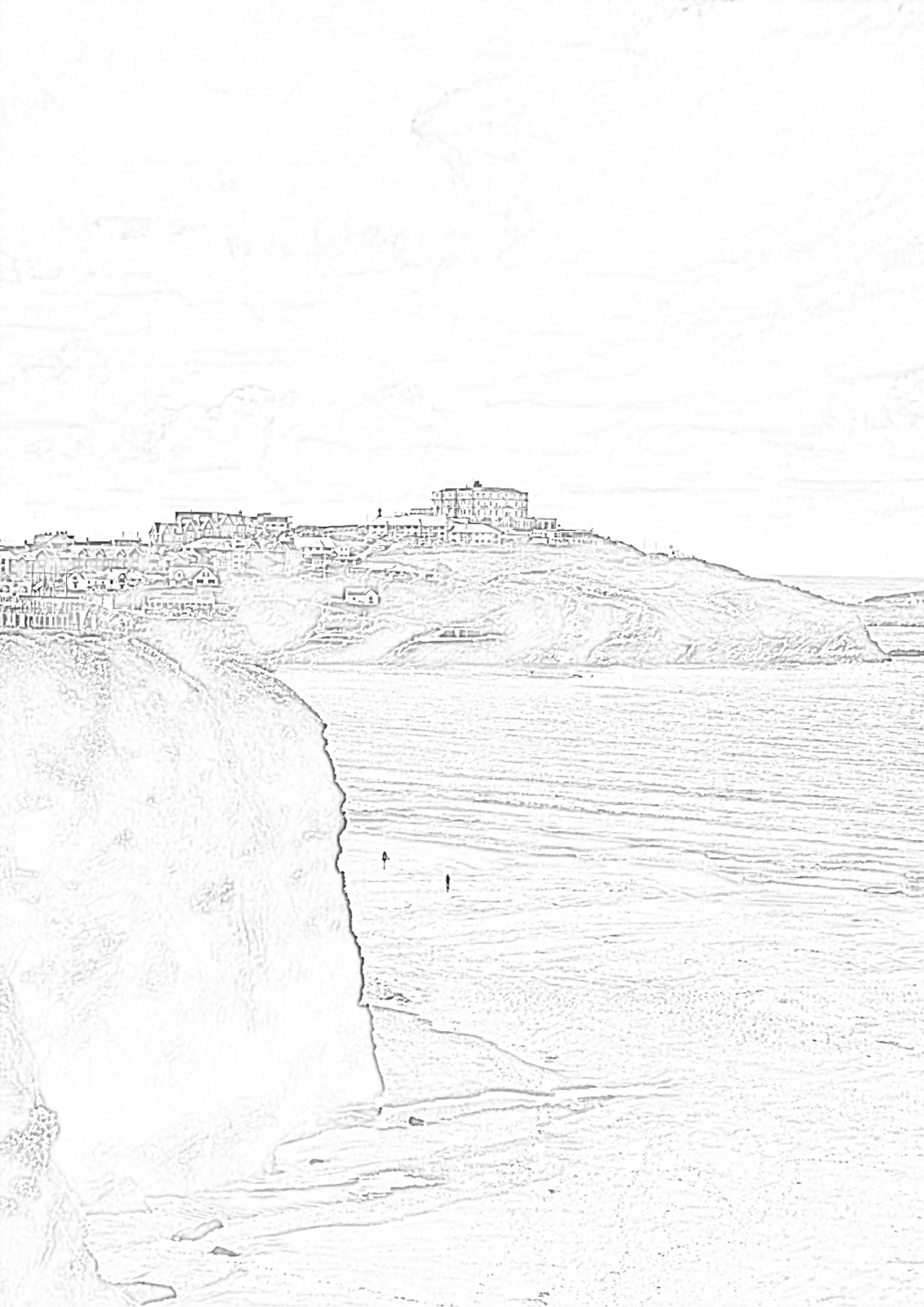 Newquay Cornwall - Colouring Book