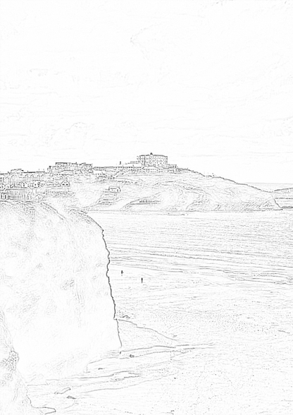 Newquay Cornwall - Colouring Book