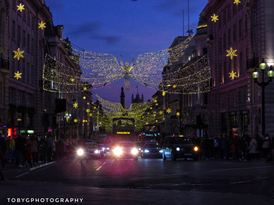 London Christmas Lights - Print