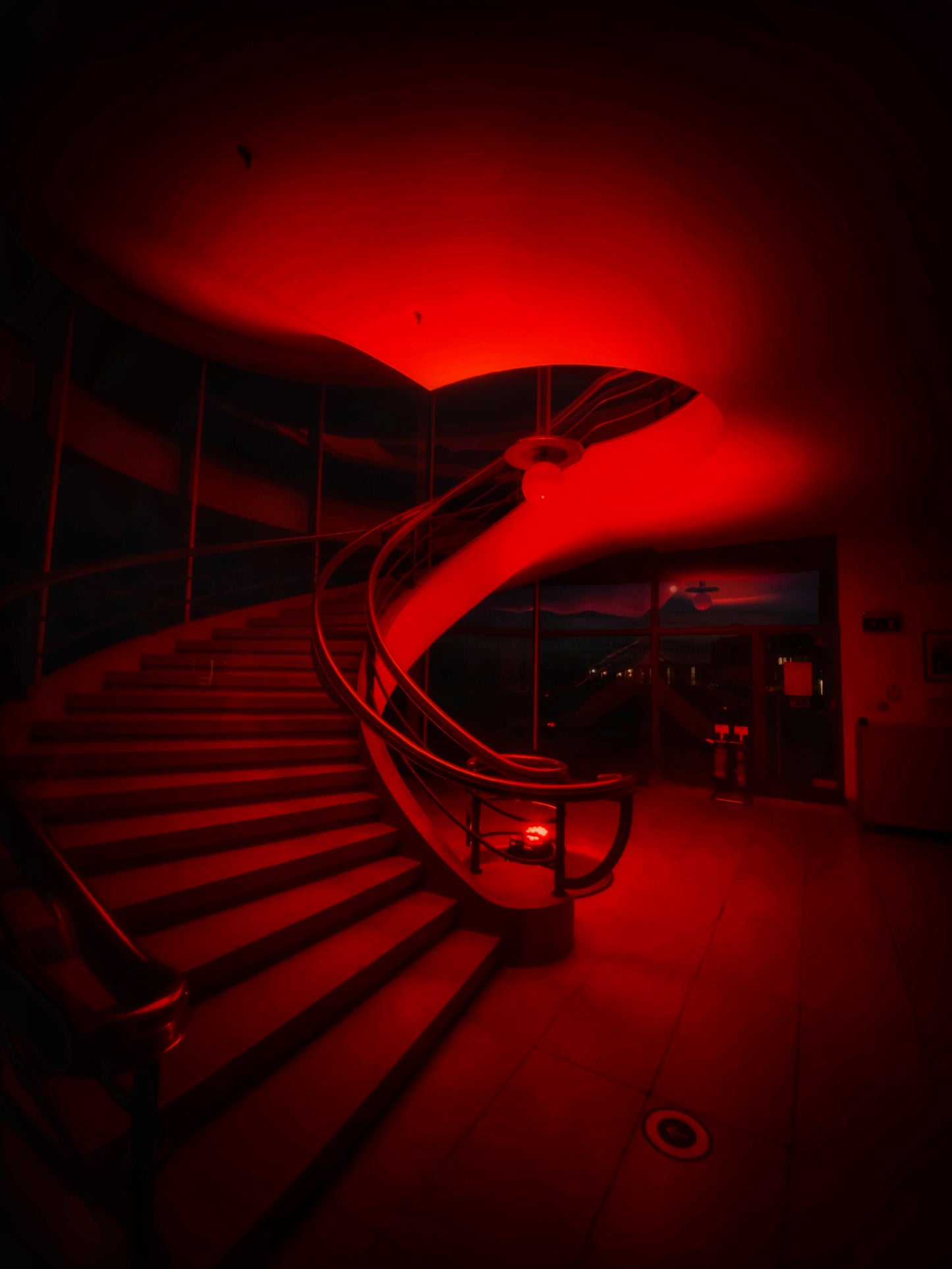 Red Stairs - Print